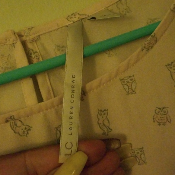 LC Lauren Conrad Tops - Sheer Lauren Conrad Owl Blouse